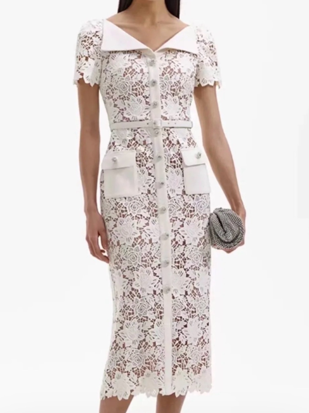 Self-Portait lace Midi Dress